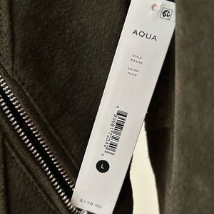 Aqua Suede Moto Jacket